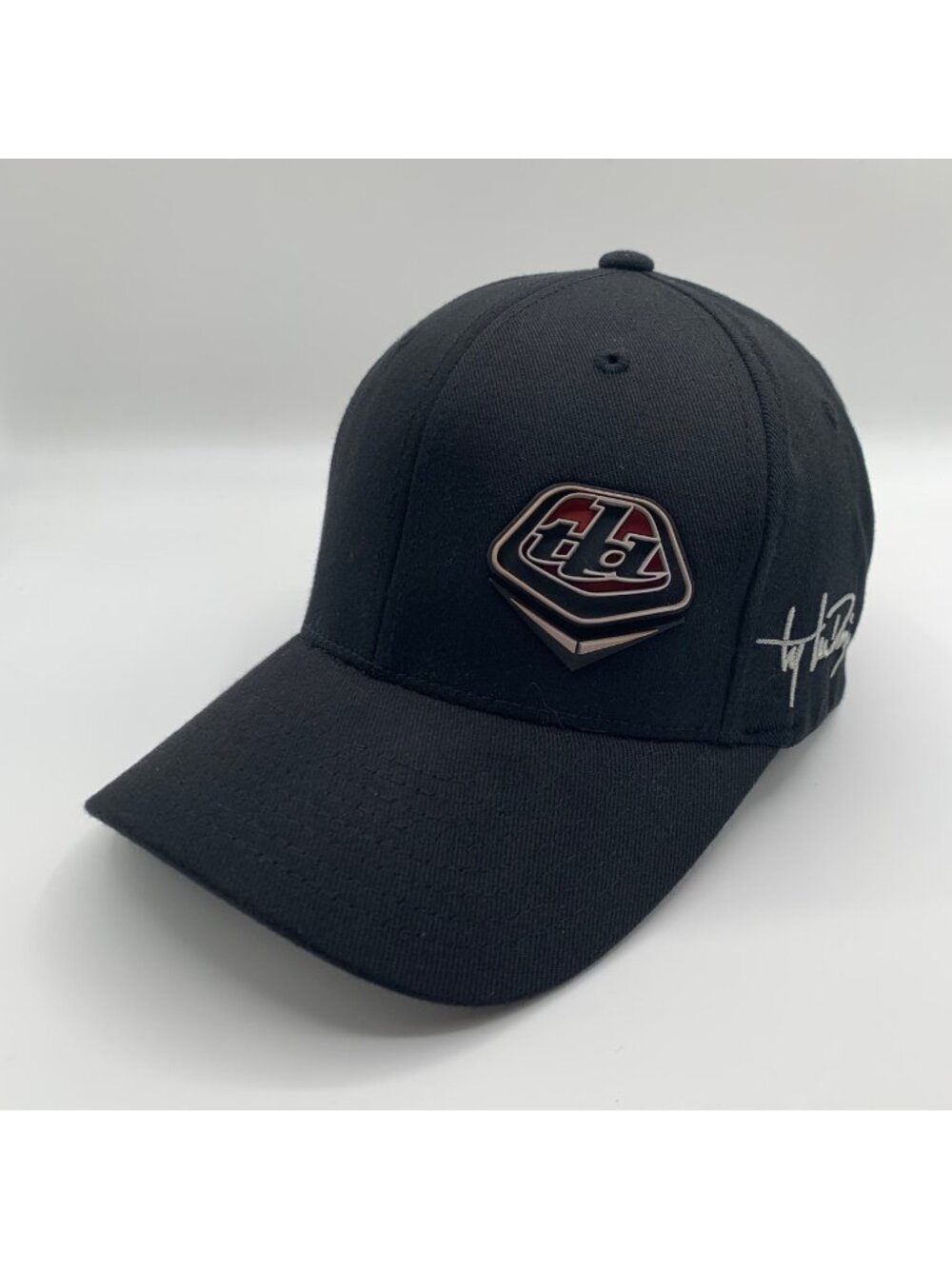 Troy Lee Designs Mens Black Stretch Fitted Hat Mens S/M